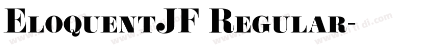 EloquentJF Regular字体转换